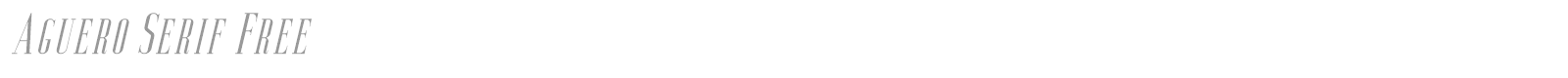 Aguero Serif font preview